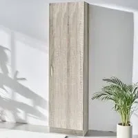 Single Door Tall Cupboard - Grey