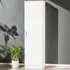 Single Door Tall Cupboard - White
