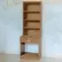 Single Drawer 4 Shelf Printer Stand with Hutch - Brown