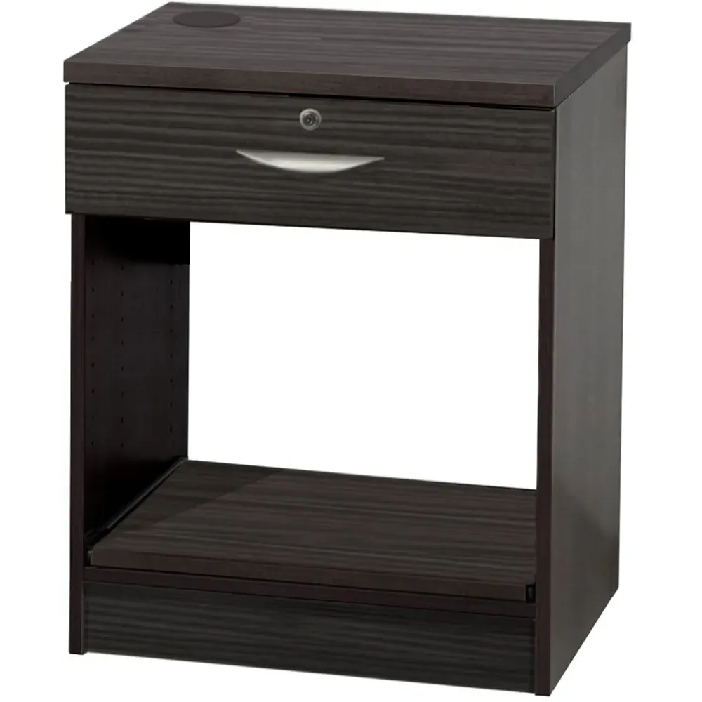 Single Drawer Printer Desk Stand - Black