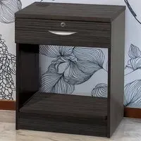 Single Drawer Printer Desk Stand - Black