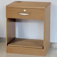 Single Drawer Printer Desk Stand - Brown