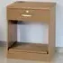 Single Drawer Printer Desk Stand - Brown