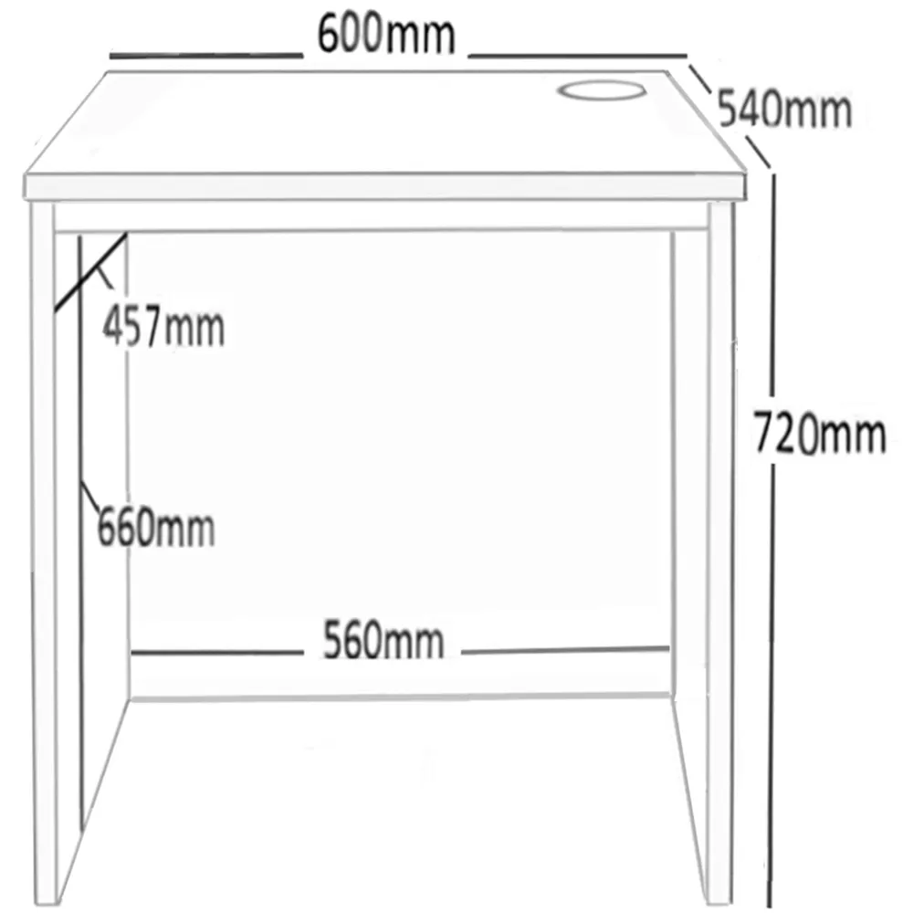 Small Laptop Desk - Black