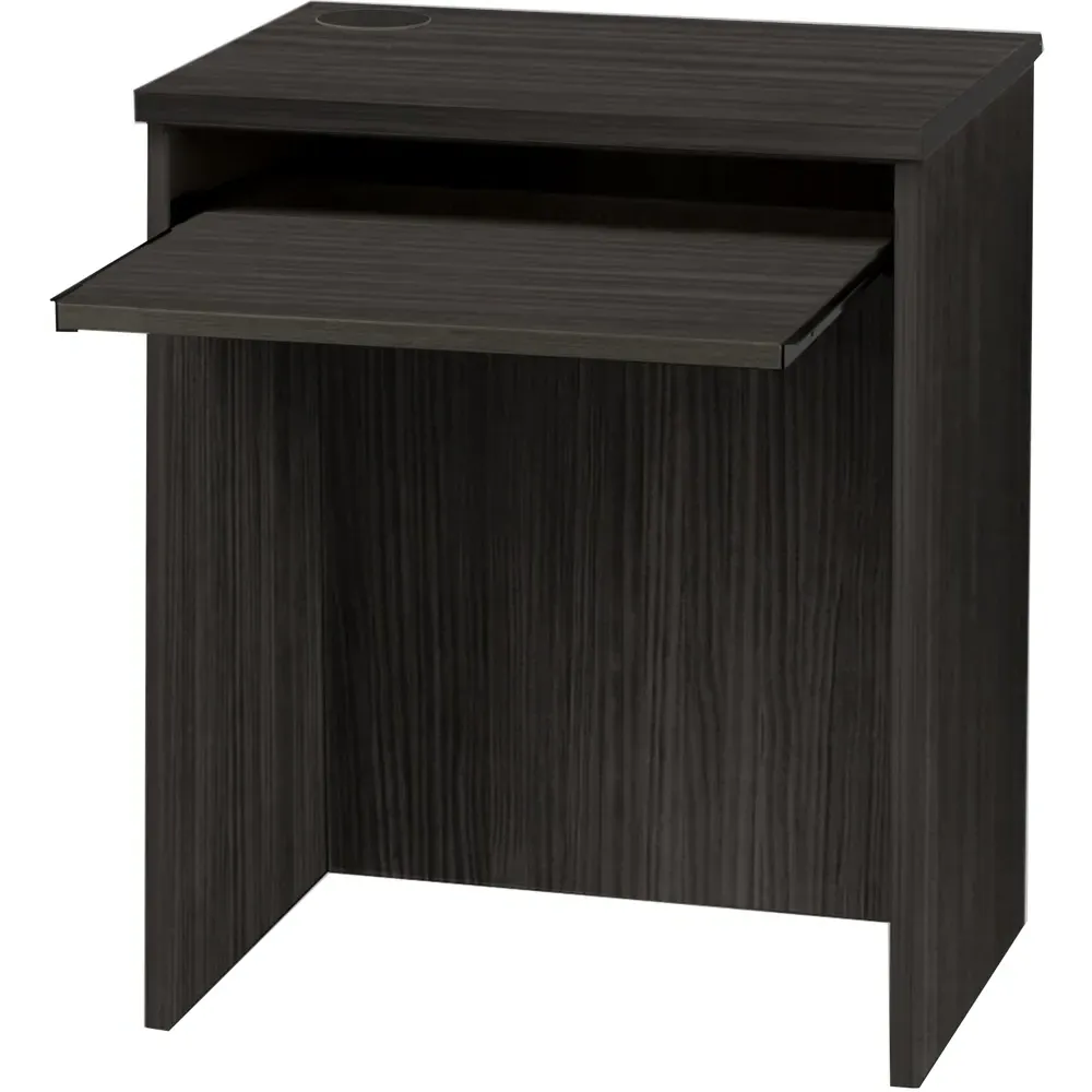 Small Laptop Desk with Keyboard Tray - Black