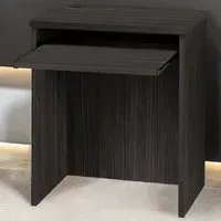 Small Laptop Desk with Keyboard Tray - Black