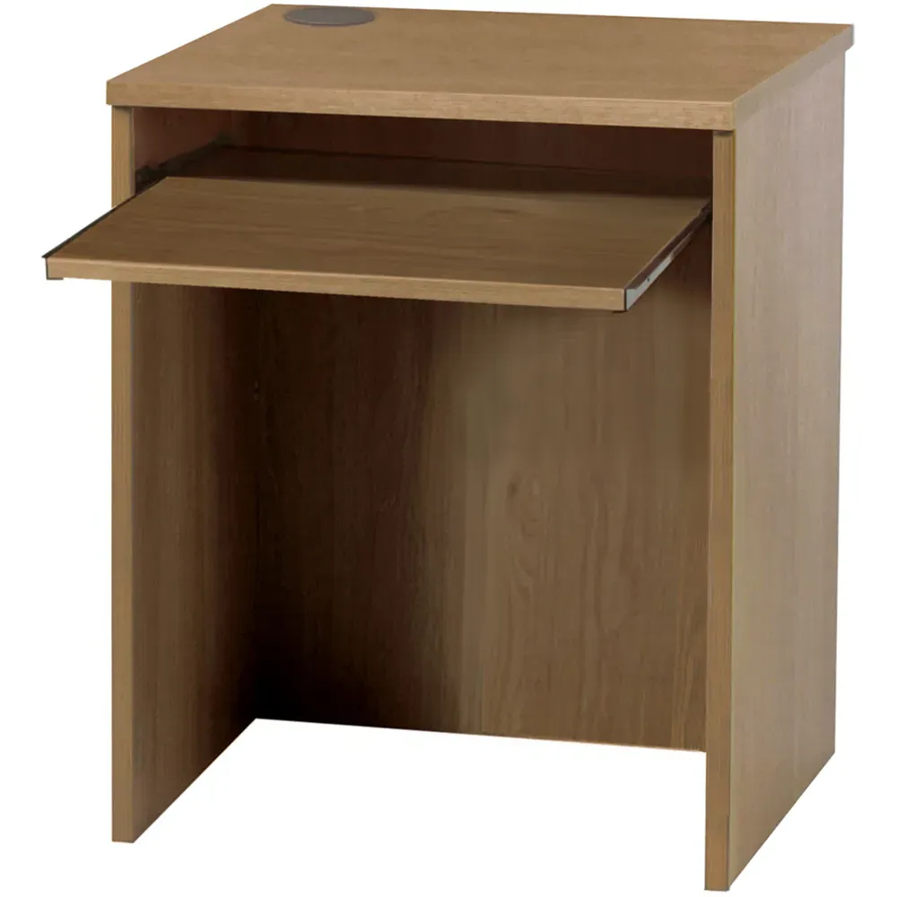 Small Laptop Desk with Keyboard Tray - Brown