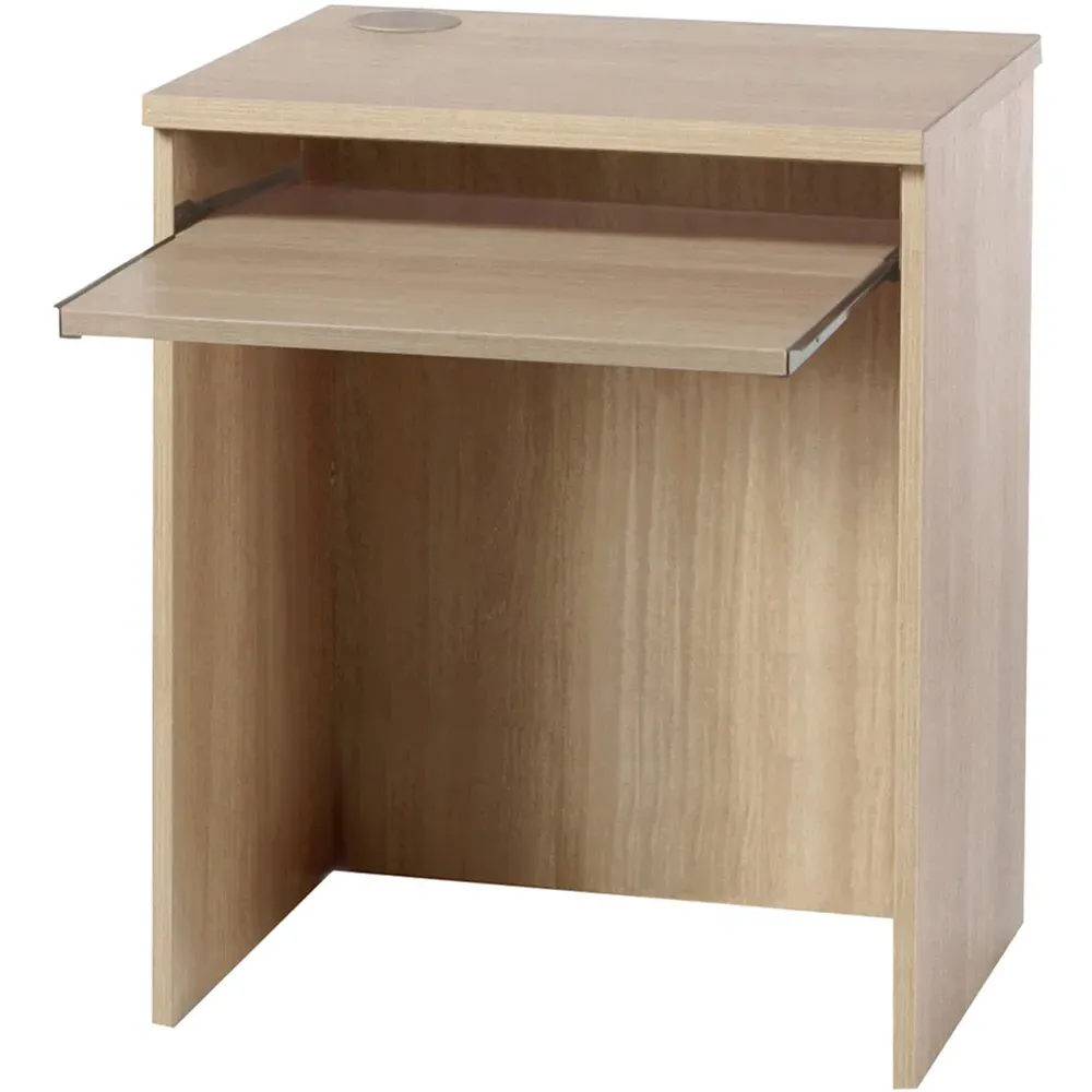 Small Laptop Desk with Keyboard Tray - Brown