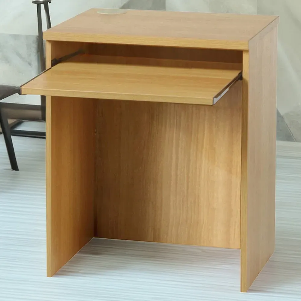 Small Laptop Desk with Keyboard Tray - Brown