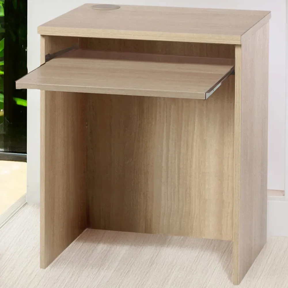 Small Laptop Desk with Keyboard Tray - Brown