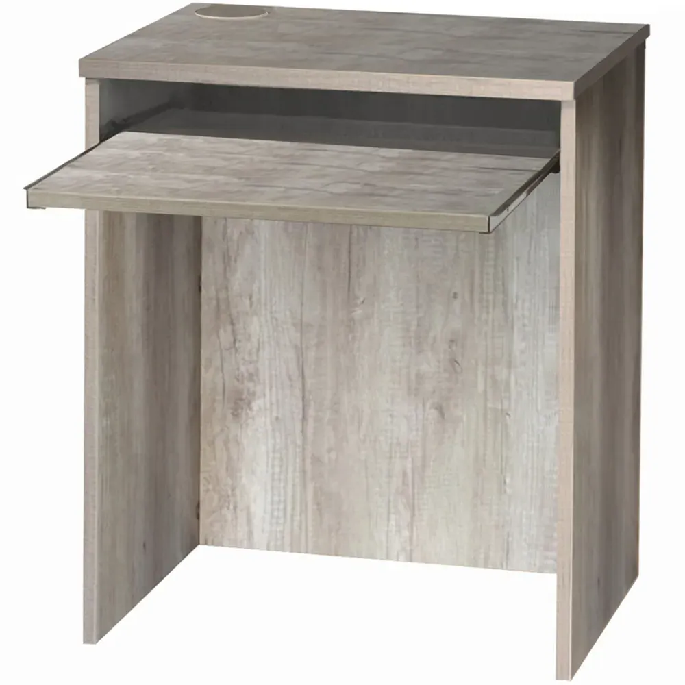 Small Laptop Desk with Keyboard Tray - Grey