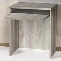 Small Laptop Desk with Keyboard Tray - Grey