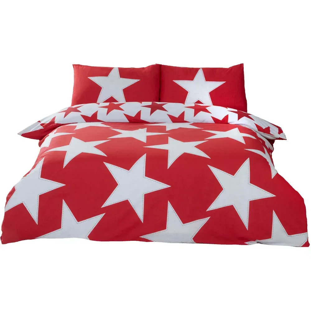 All Stars Single Duvet Cover Set - Red