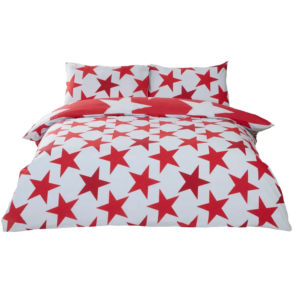 All Stars Single Duvet Cover Set - Red