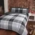 Argyle Double Duvet Set - Grey
