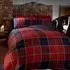 Argyle Double Duvet Set - Red
