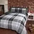 Argyle King Size Duvet Set - Grey