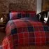 Argyle King Size Duvet Set - Red
