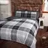 Argyle Single Duvet Set - Grey