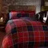 Argyle Single Duvet Set - Red