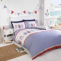 Beach Hut King Size Duvet Set - Multicolour