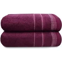 Berkley Bath Sheet Bundle Set of 2 - Purple, Cotton