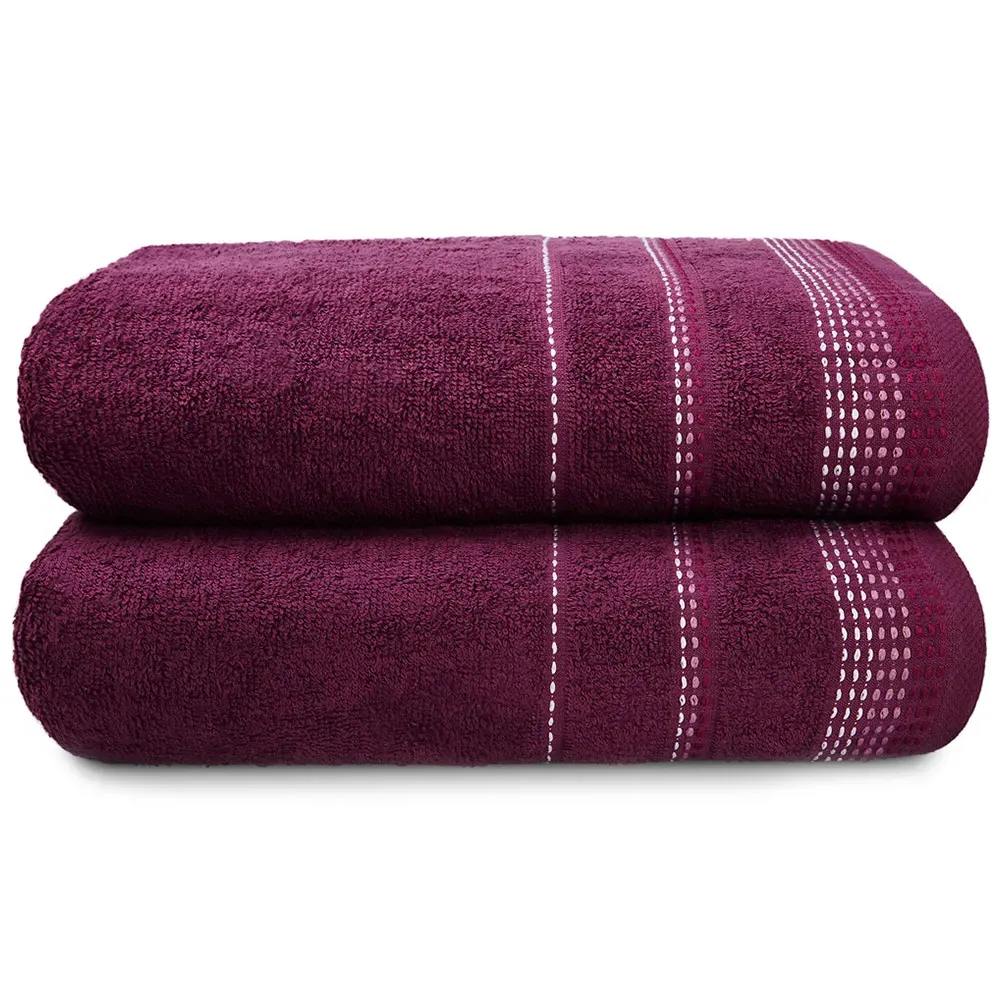 Berkley Bath Sheet Bundle Set of 2 - Purple, Cotton image