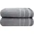 Berkley Bath Sheet Bundle Set of 2 - Silver, Cotton