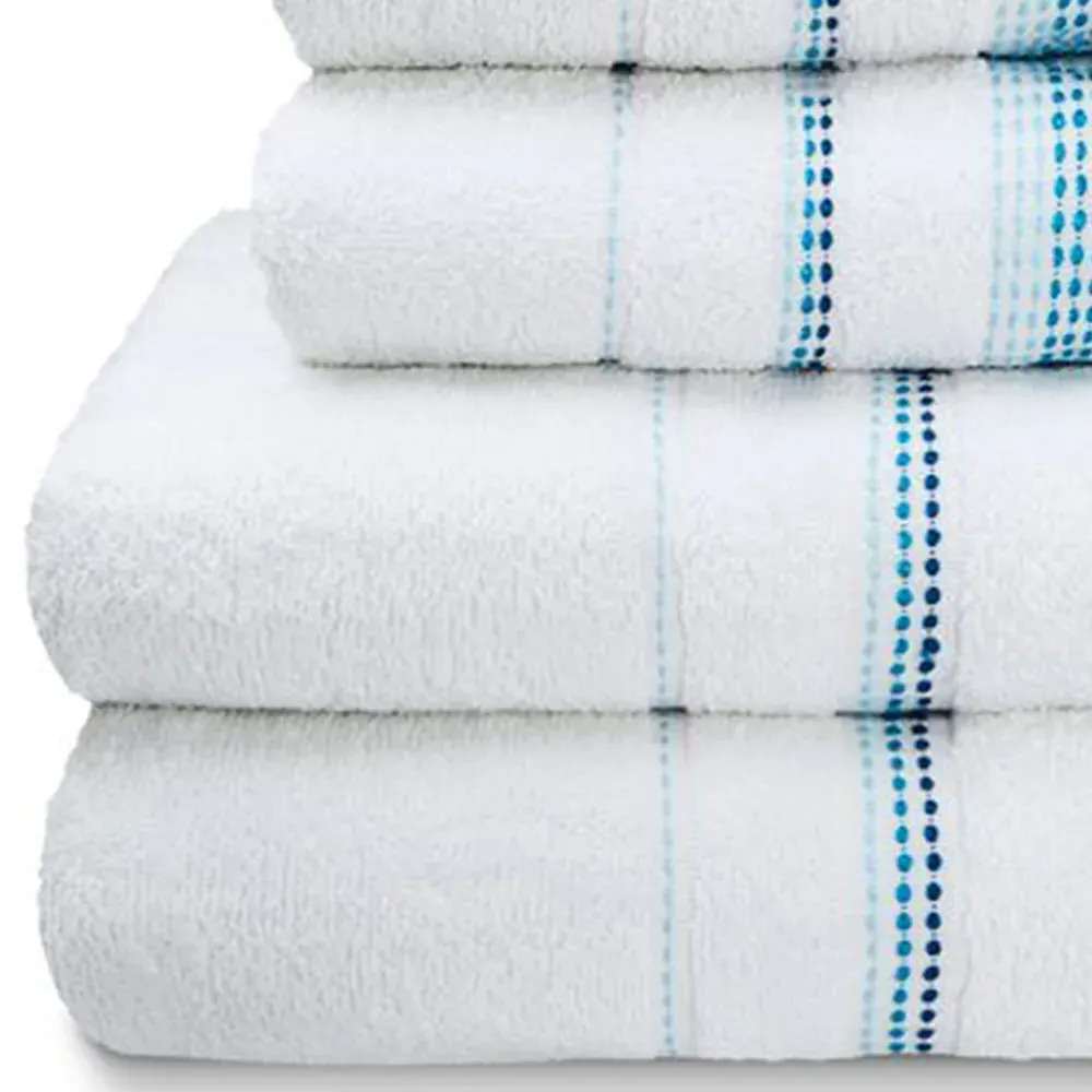 Berkley Embroidered Hand Towel - White, Cotton