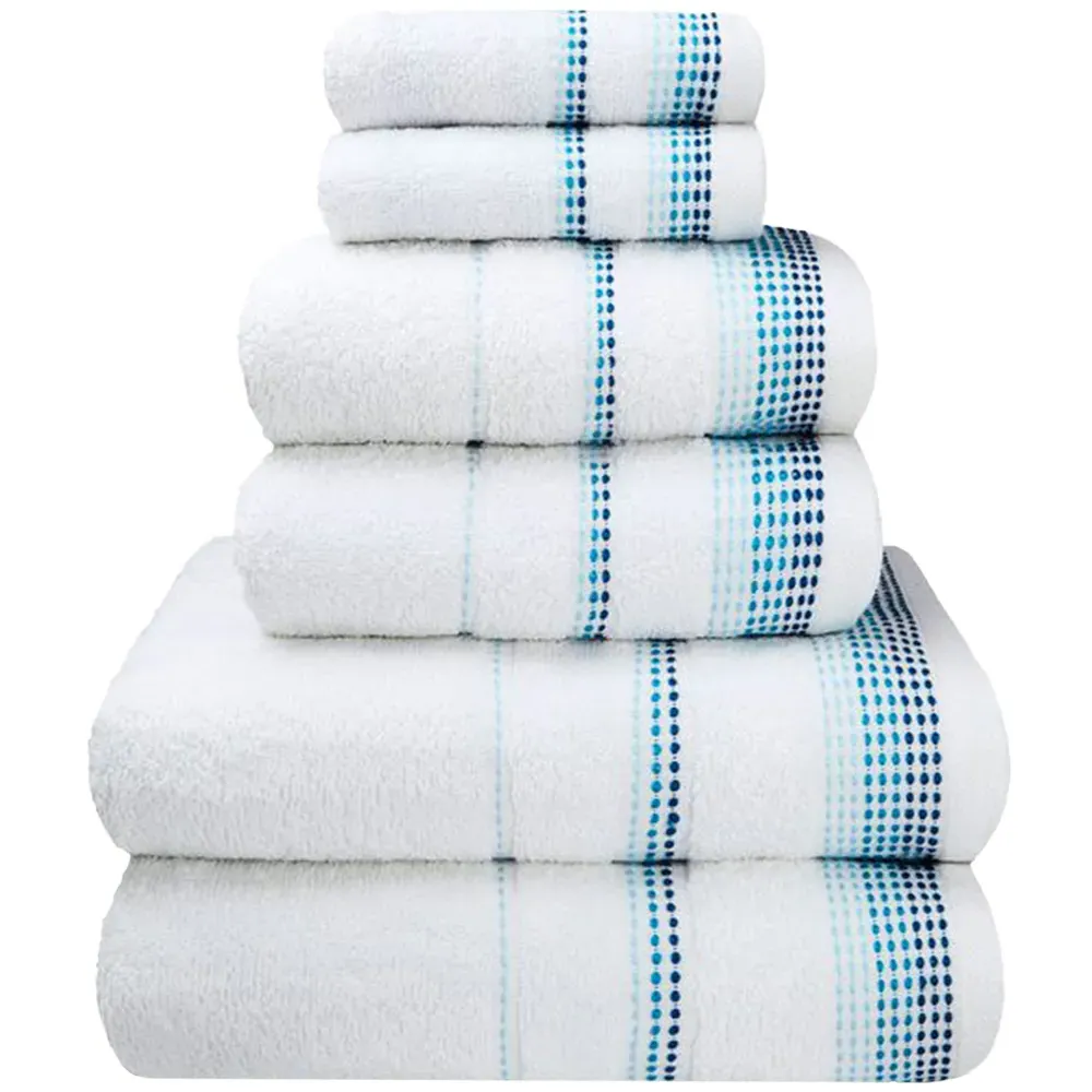 Berkley Embroidered Hand Towel - White, Cotton