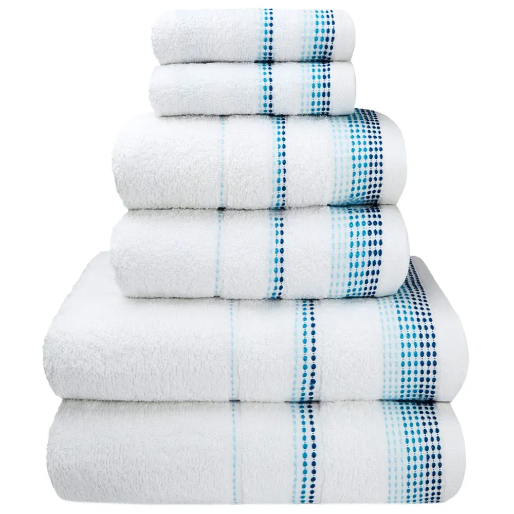 Berkley Towel Bundle Set of 6 - White, Cotton