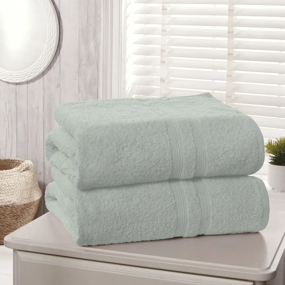 Camden Bath Towel 2 Pack - Green, Cotton