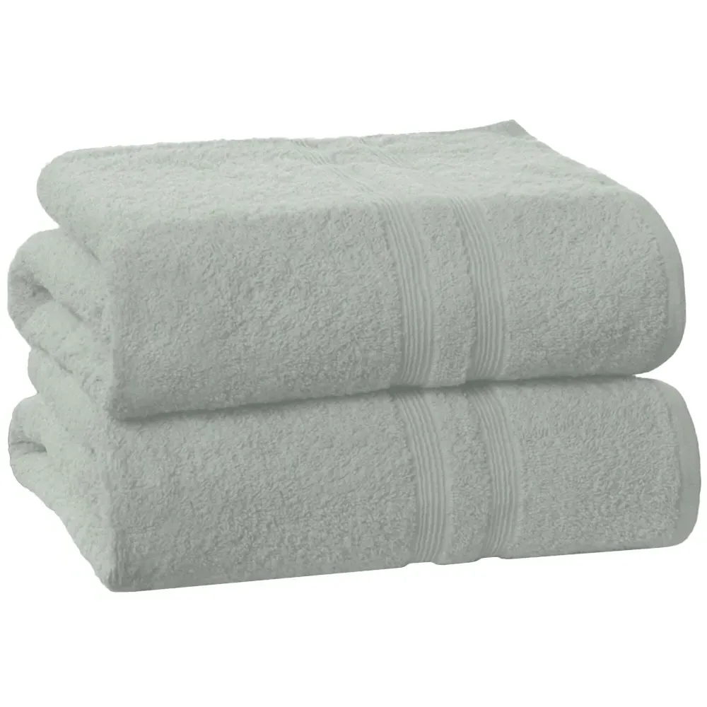 Camden Bath Towel 2 Pack - Green, Cotton