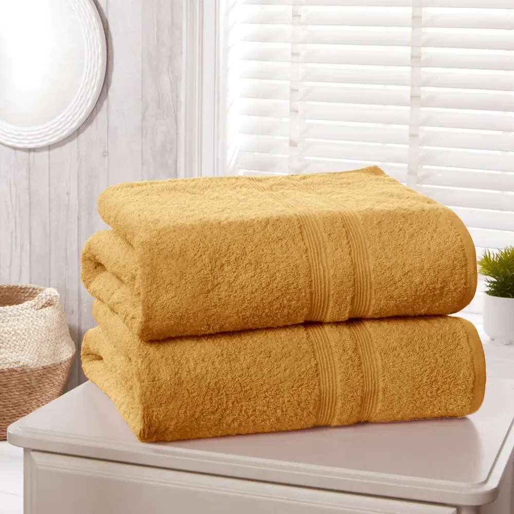 Camden Bath Towel 2 Pack - Orange, Cotton
