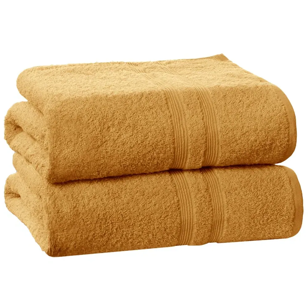 Camden Bath Towel 2 Pack - Orange, Cotton