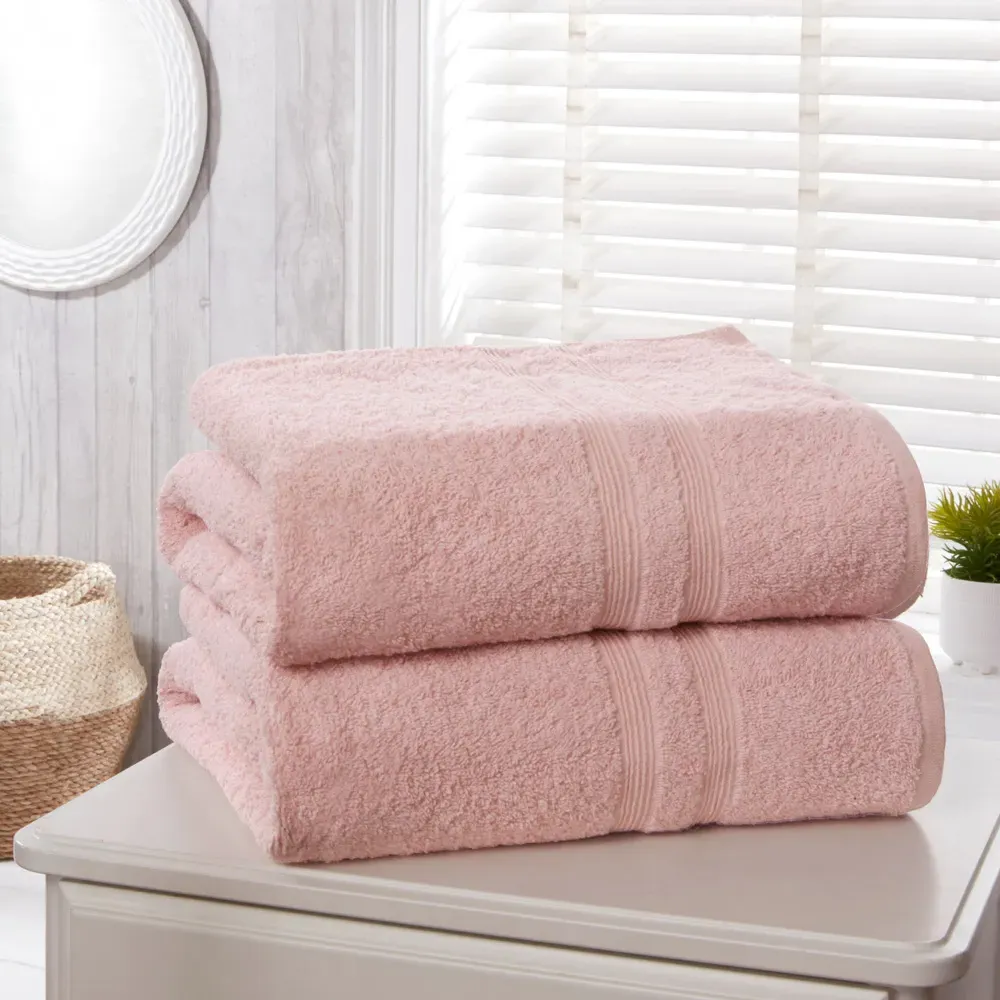 Camden Bath Towel 2 Pack - Pink, Cotton