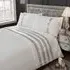 Carly Single Duvet Set - White, Polycotton