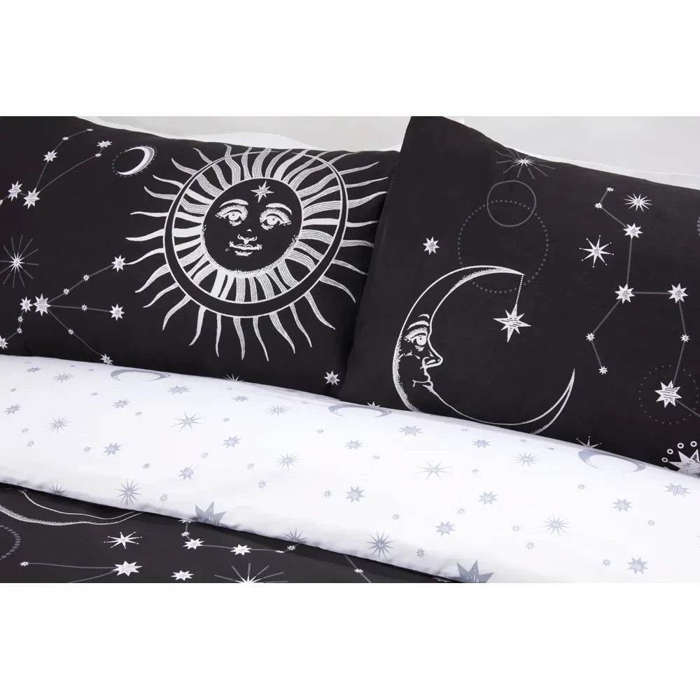 Celestial Double Duvet Set - Black