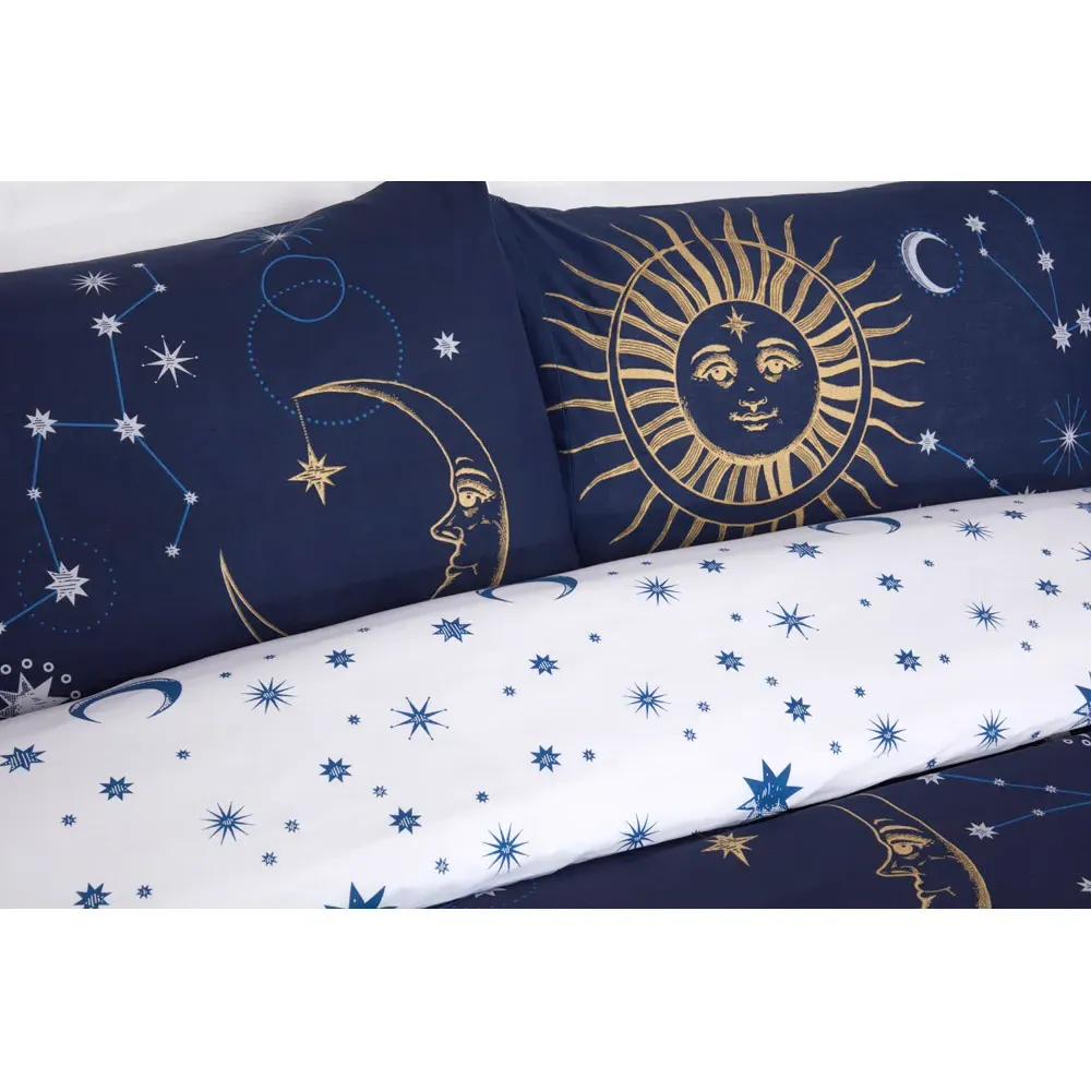 Celestial Double Duvet Set - Navy