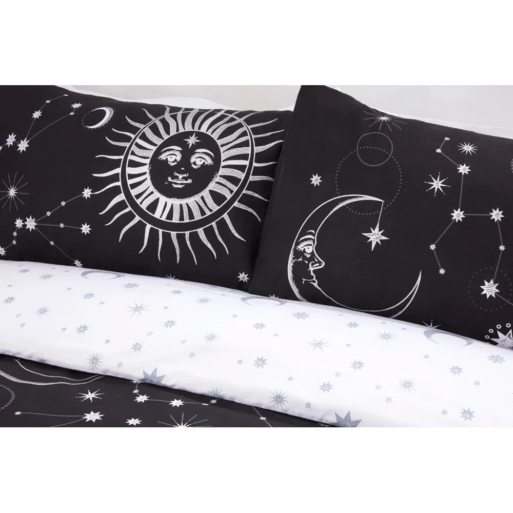 Celestial King Size Duvet Set - Black