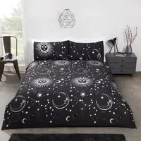 Celestial King Size Duvet Set - Black