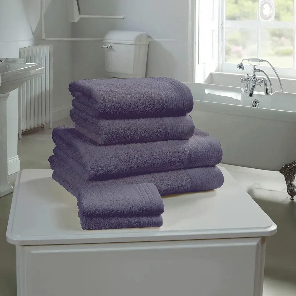Chatsworth 600gsm Bath Towel - Blue, Combed Cotton