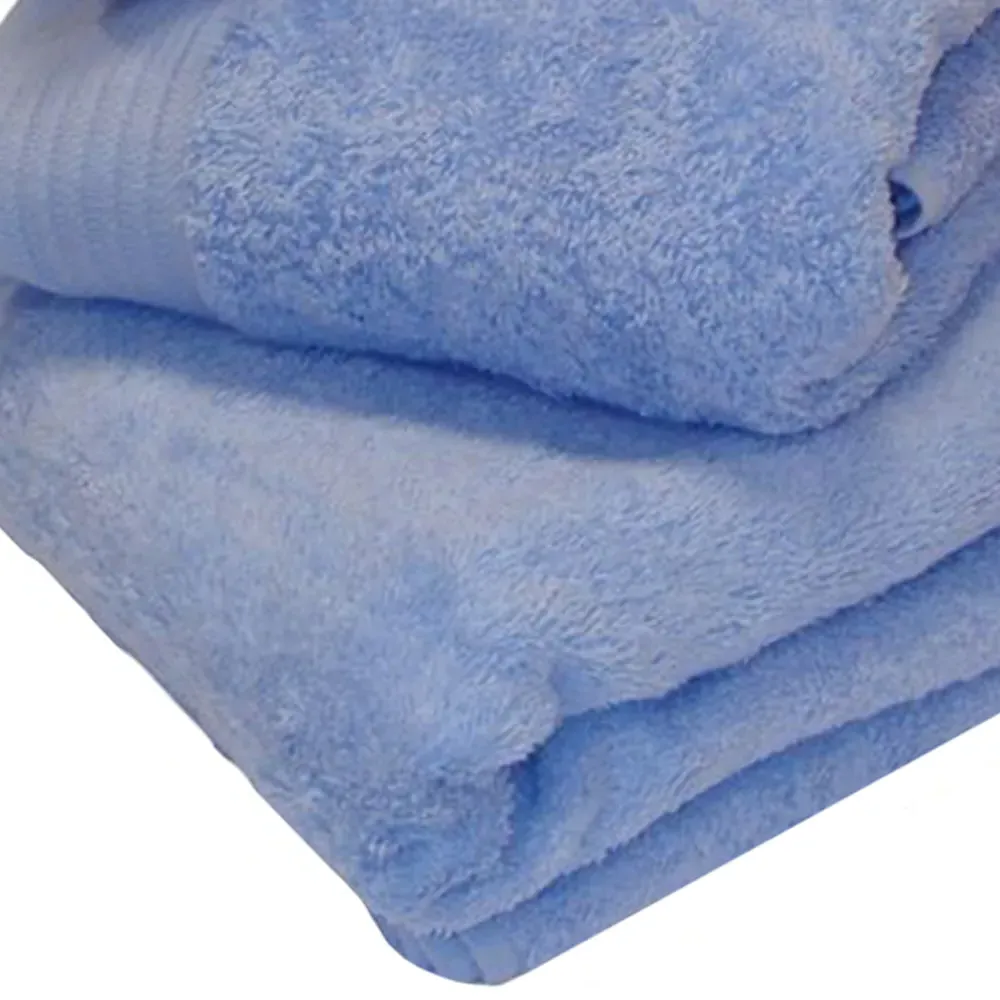 Chatsworth 600gsm Bath Towel - Blue, Combed Cotton