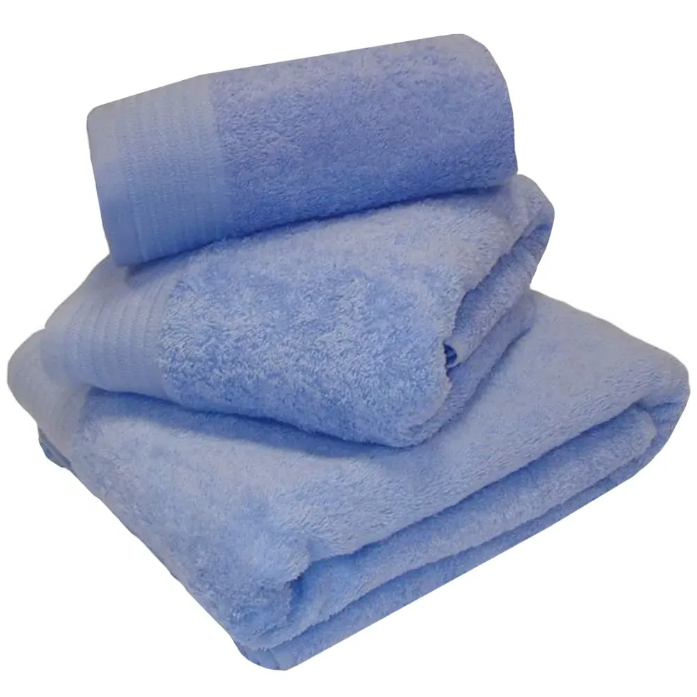 Chatsworth 600gsm Bath Towel - Blue, Combed Cotton