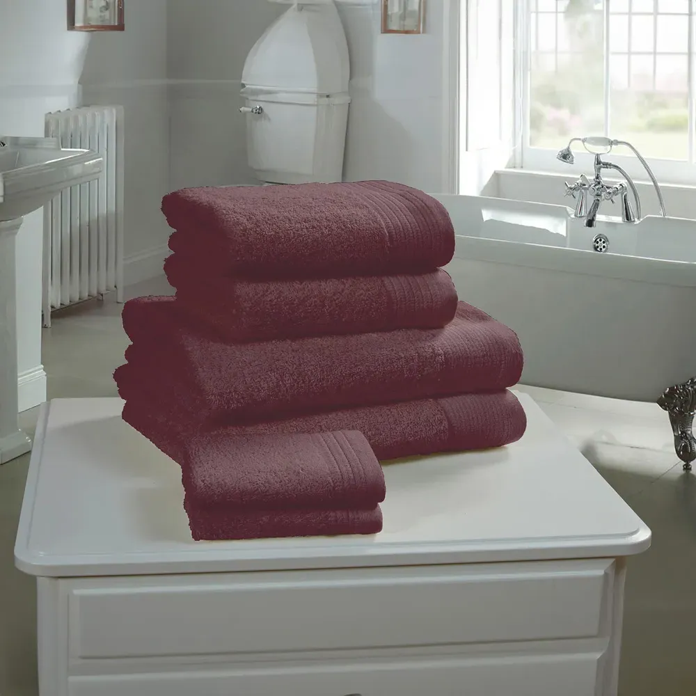 Chatsworth 600gsm Bath Towel - Purple, Combed Cotton