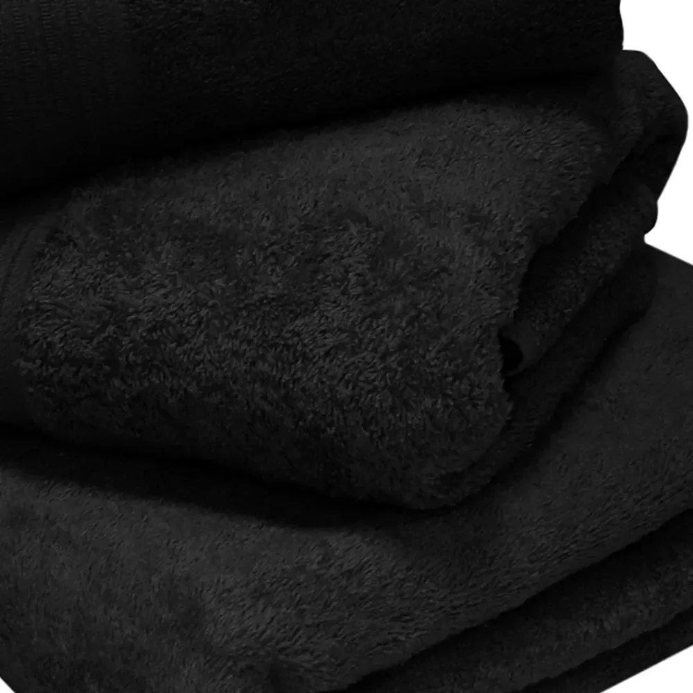 Chatsworth Bath Sheet - Black, Cotton
