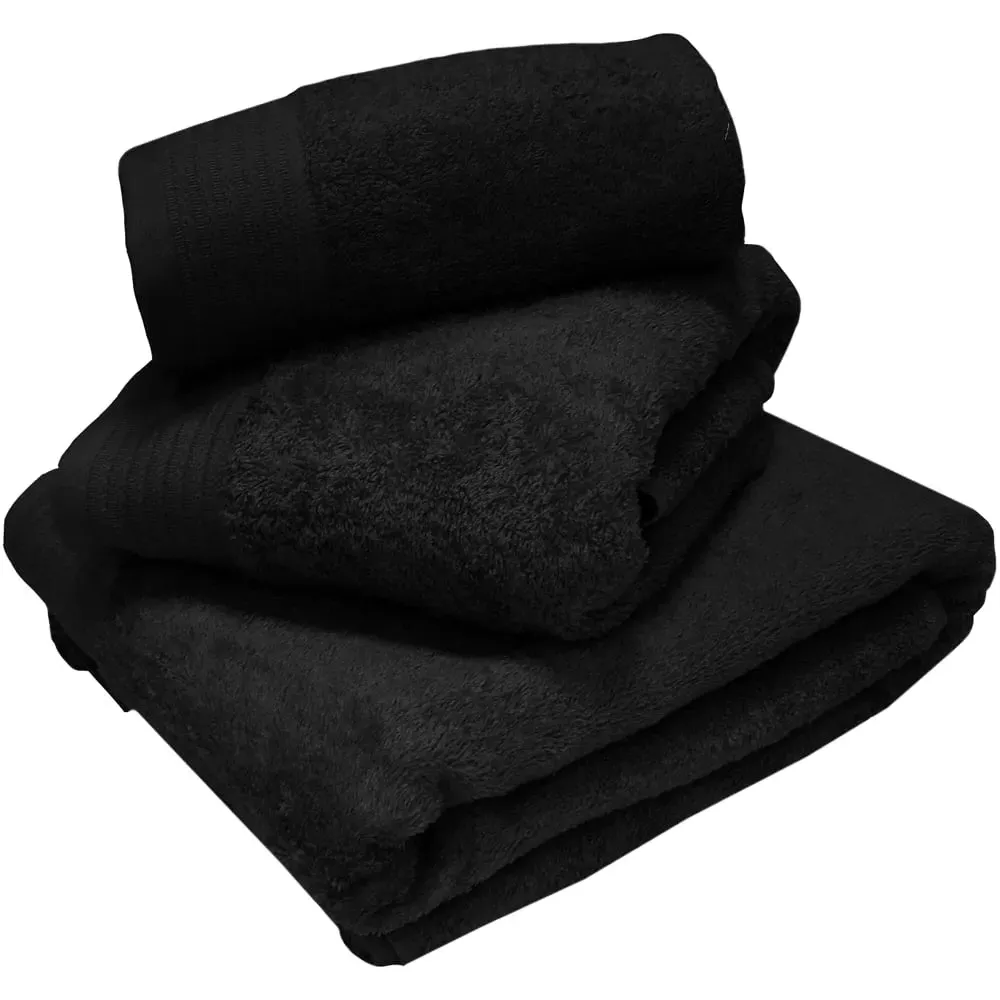 Chatsworth Bath Sheet - Black, Cotton image