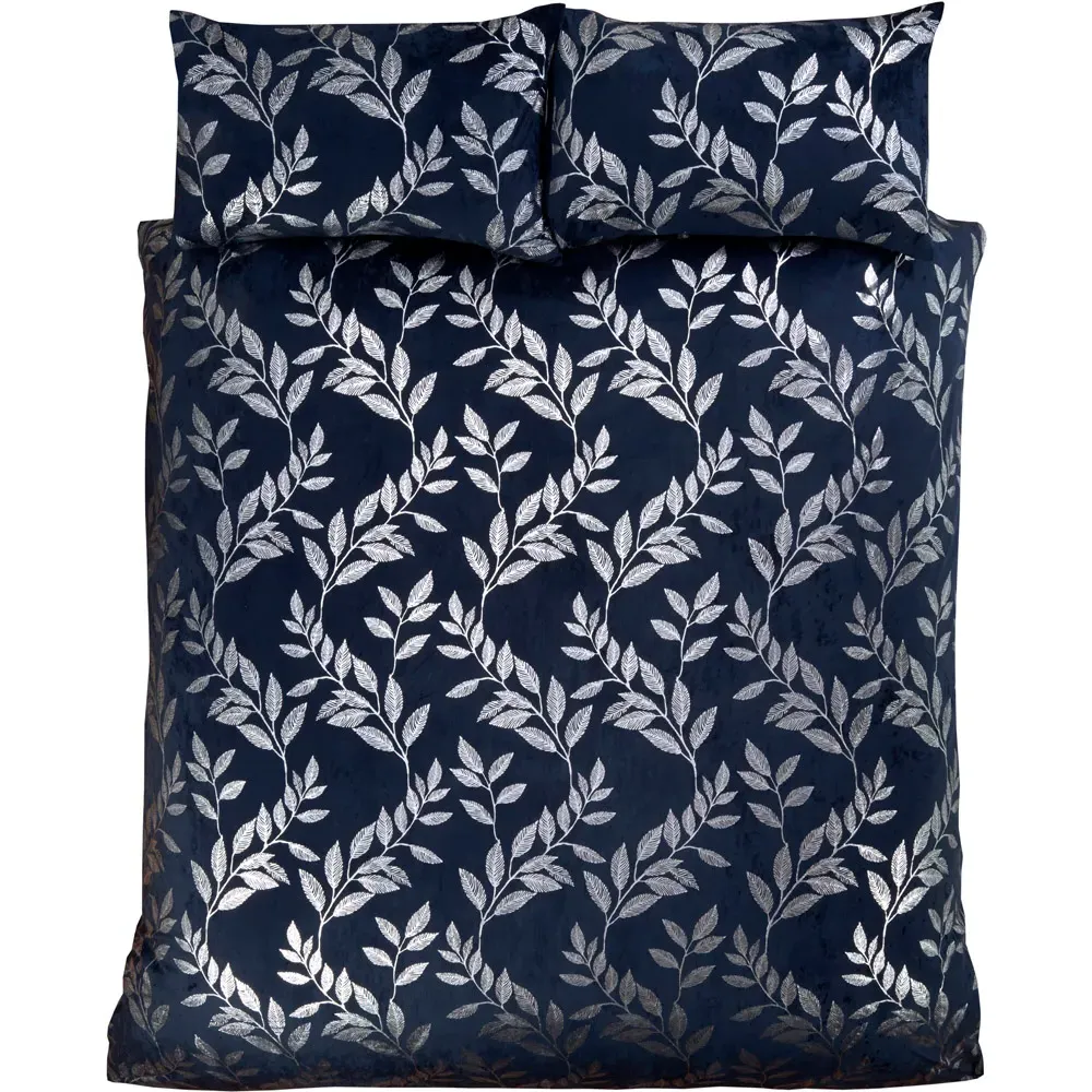 Como Single Duvet Set - Navy