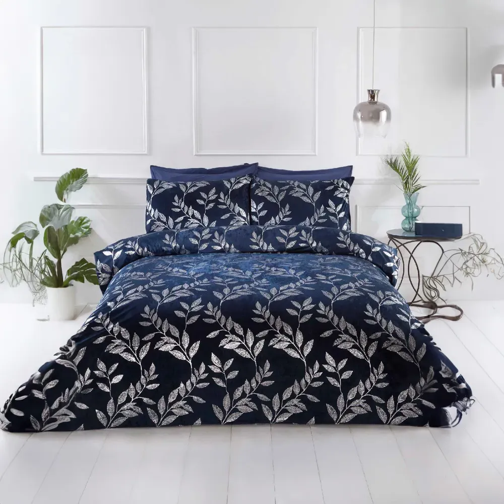 Como Super King Size Duvet Set - Navy