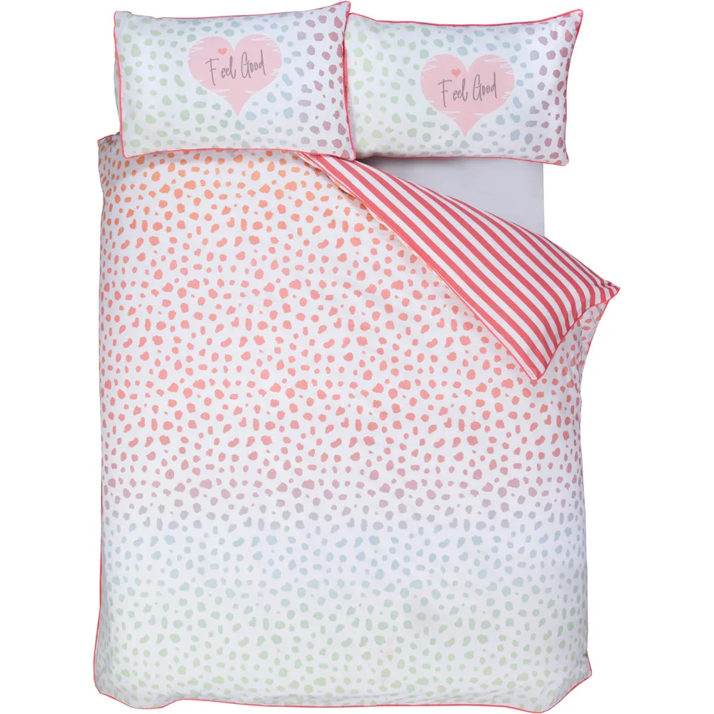 Dalmatian Single Duvet Cover Set - Pink